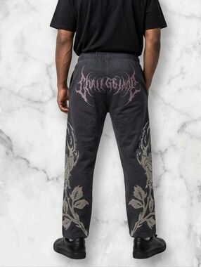Civil Regime Bloom Bankai Concrete Rose Rhinestone Sweatpants Size M